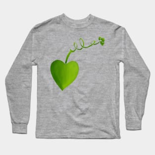 Heart Leaf on a Vine Long Sleeve T-Shirt